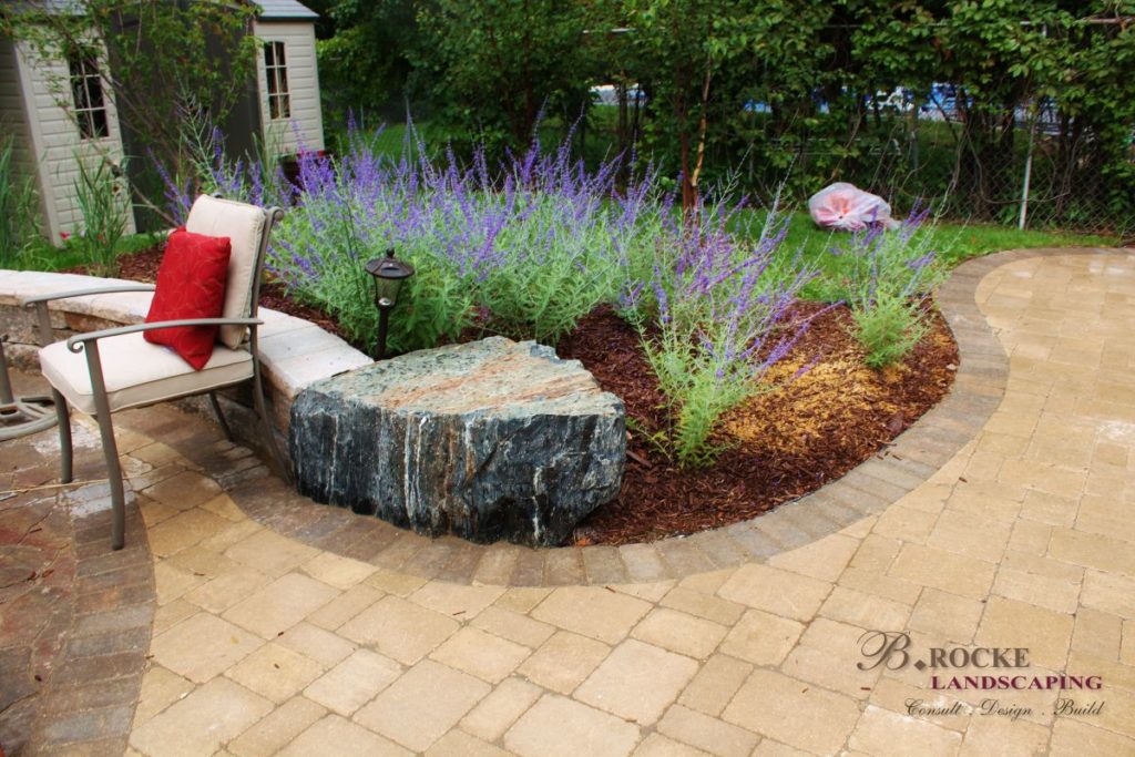 Boulder Seating | B. Rocke Landscaping | Winnipeg, Manitoba