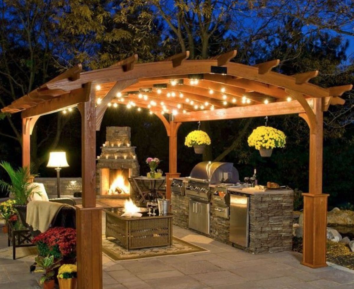 Pergola and Fire Pit