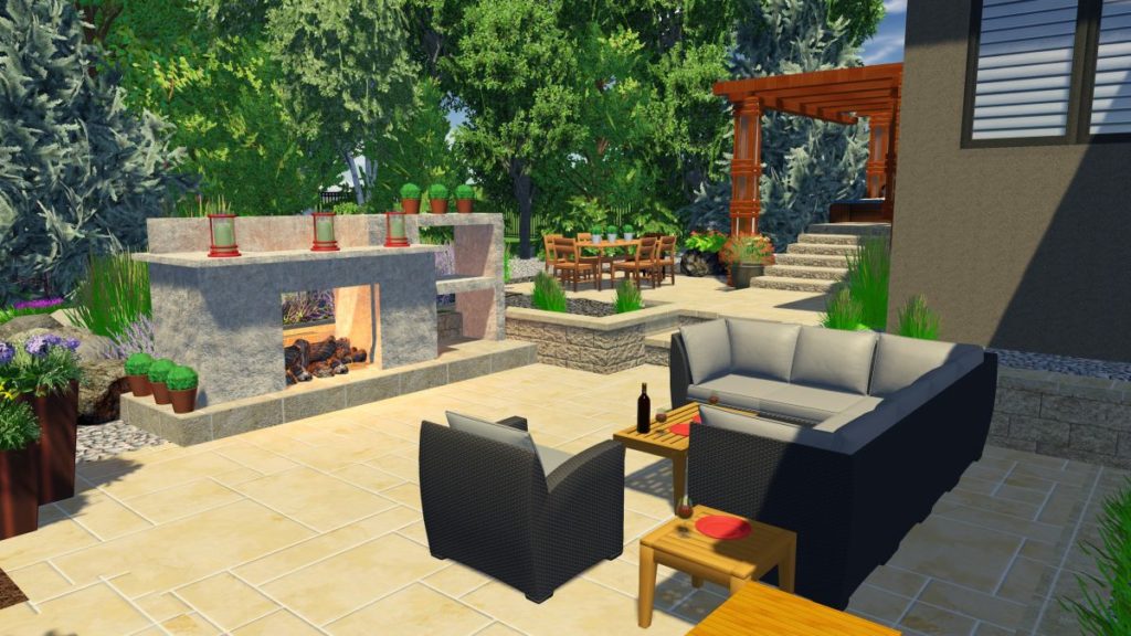 Virtual Sandstone Patio | B. Rocke Landscaping | Winnipeg, Manitoba