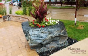 Boulder Planter 2 | B. Rocke Landscaping | Winnipeg, Manitoba