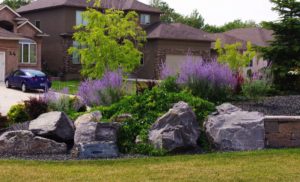 Boulder Retaining Wall | B. Rocke Landscaping | Winnipeg, Manitoba