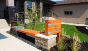 Boulder Bench | B. Rocke Landscaping | Winnipeg, Manitoba