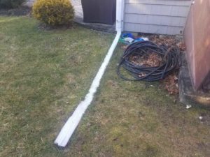 Downspout | Damage | B. Rocke Landscaping | Winnipeg, Manitoba